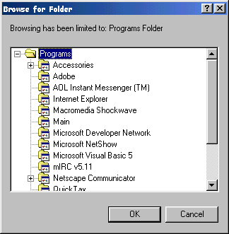Browse For Folders Dialog