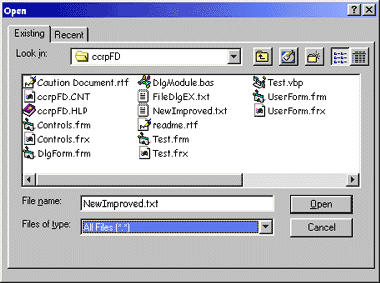 And this is the CCRP Extended FileDialog Control  too! (26181 bytes)