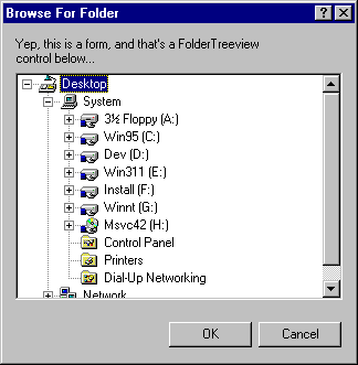 FolderTreeview pretending to be a Browse Dialog